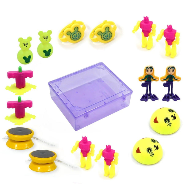 Friction-Powered Toys for Kids, Different Designs (Pack of 17)