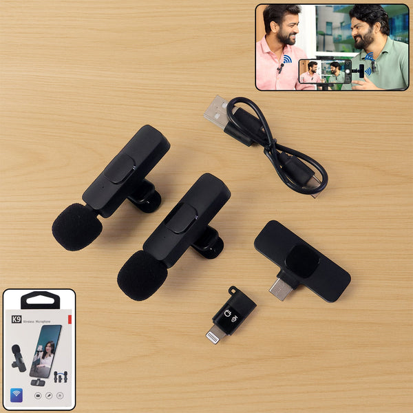 K9 Dual Wireless Microphone Set