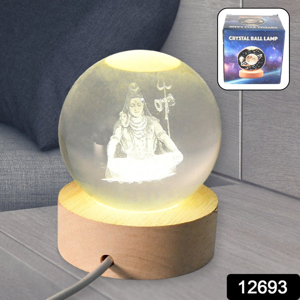 3D Crystal Ball lamps for Bedroom 3D Lamps for Home Decoration 3D Crystal Ball Night Light Gifts (1 Pc)