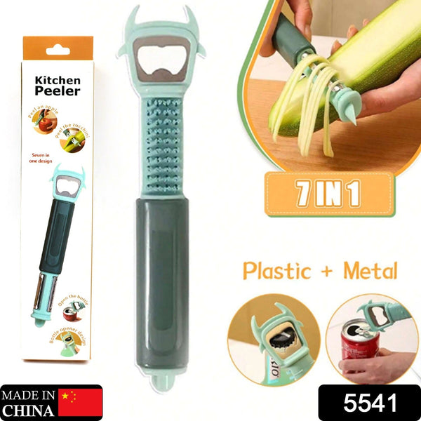 Multifunctional, Vegetable Fruit Peelers Slicer Can Opener 7 In 1