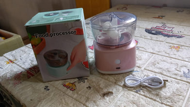 Portable Mini Food Processor Chopper Electric Veggie Chopper 3 Blades With Charching Cable Type C