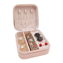 Portable Jewellery Box for Women – Mini PU Leather Travel Storage Case