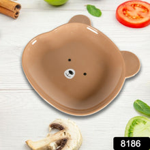 Durable Food Serving Plate, Bear Shaped Plate Cartoon Snack Plates  (1 Pc)