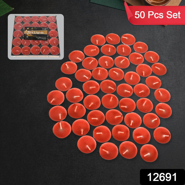 Tealight Candles Set, Smokeless Candles for Dinners Parities Home Decoration Wedding (50 Pcs set)