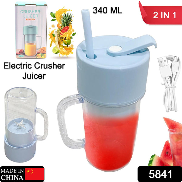 2-in-1 Portable Blender Juicer USB Rechargeable (340 ml)