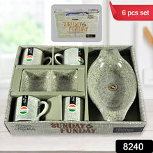 Sunday Funday 6-Piece Tea Set  Platter & Dual Bowl