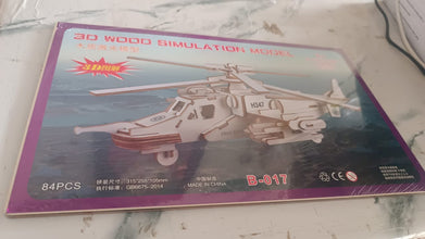 3D Wooden Aircraft Puzzle DIY Assembly Kit (Mix Design  1 Set)