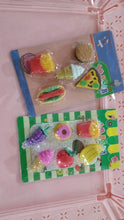 3D Food Fancy Colorful Erasers  Cute Novelty Eraser Set for Kids (1 Set)