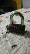 Heavy-Duty Iron Padlock  82mm Black with Brass Core & 5 Keys, Waterproof
