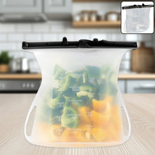 Silicone Food Bag  Leakproof, Flat Bottom, BPA-Free, Microwave & Dishwasher Safe