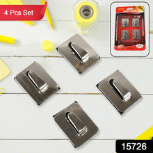 Self- Adhesive Hooks, Heavy Duty Wall Hooks Hangers Stainless Steel Waterproof Sticky Hooks