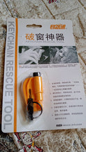 2-in-1 Emergency Safety Cutter  Keychain Tool for Glass Breaking