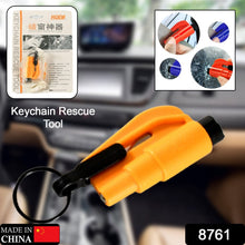 2-in-1 Emergency Safety Cutter  Keychain Tool for Glass Breaking