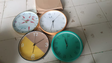 Classic Wall Clock for Home and Office  Mix Design Round 1 Pc Assorted Pattern