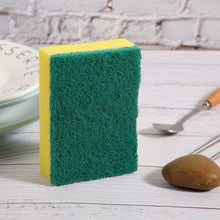 2-in-1 Multi-Purpose Scrub Sponge  Wear Resistant Dish & Furniture Cleaner (1 Pc)