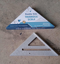 Double-Sided 45° Triangle Ruler  7-Inch Aluminum Alloy Rafter Square for Home Use