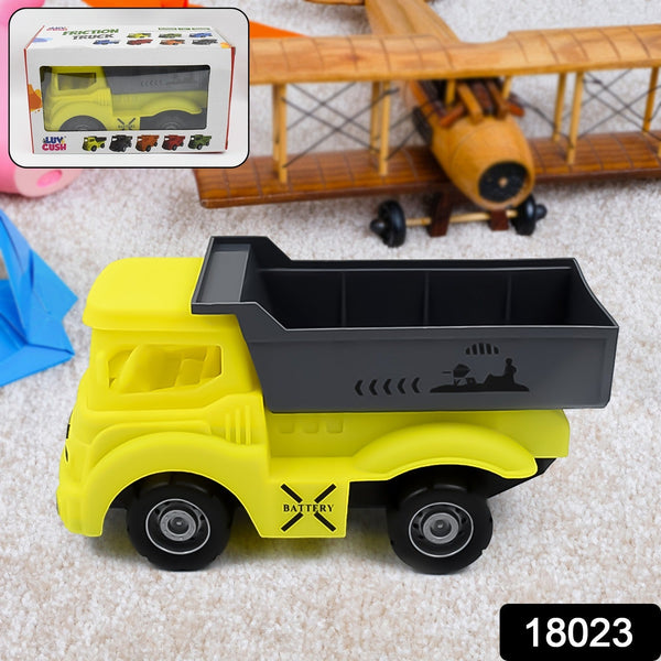 Friction Powered Dumper Toy Truck For Kids  (1 Pc)