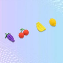 Mini Cute Vegetables and Fruits Erasers / Pencil Rubbers for Kids  (4 pc Set)