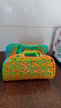 Plastic Basket Bag || Fruit & Vegetable Storage Basket (3 Pcs Set / Multicolor)