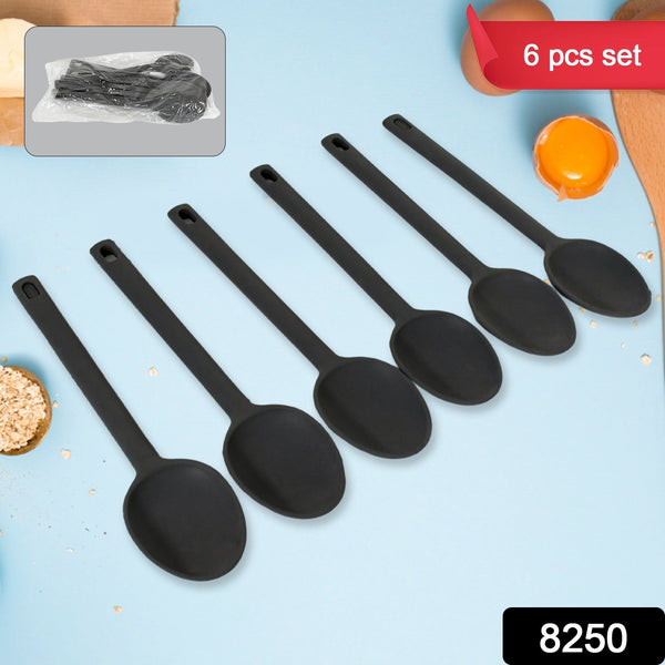 Multipurpose Silicone Spoon, Silicone Basting Spoon Non-Stick Kitchen Utensils (6 Pcs Set)