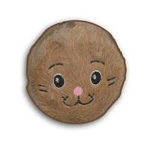 Cat Face Embroidery Earmuffs for Kids (Brown)