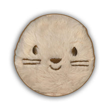 Cat Face Embroidery Earmuffs for Kids (Cream)