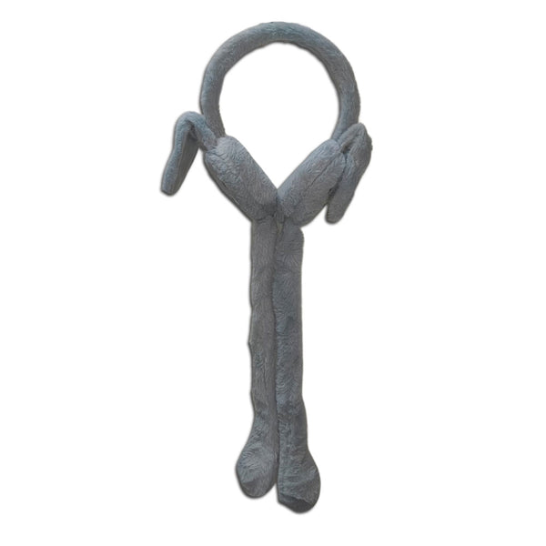 Rabbit Face Embroidery Earmuffs (Grey)