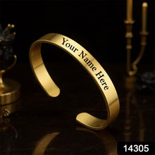 Customized / Personalized Stylish Kada Bracelets (1 Pc / Golden)