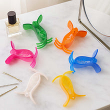 Mini Hair Claw Clips for Girls 6 Pc Colorful Small Hair Clamps
