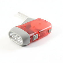 2-LED Hand Press Torch Battery-Free Hand Crank Flashlight