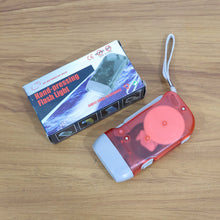 2-LED Hand Press Torch Battery-Free Hand Crank Flashlight