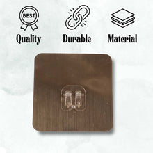 Self-Adhesive Heavy-Duty Plastic Wall Hook  1 Pc (8x8 cm)