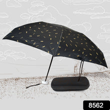 3-Fold Cute Umbrella  Sun & Rain Protection, UV Shield (1 Pc / With Zip Case)