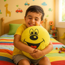 Cute Round Smiley Face Soft Pillow Cushion (30 x 30 Cm, 1 Pc)