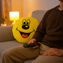 Cute Round Smiley Face Soft Pillow Cushion (30 x 30 Cm, 1 Pc)