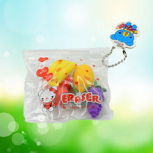Mini Cute Vegetables and Fruits Erasers / Pencil Rubbers for Kids  (4 pc Set)