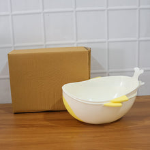 Plastic Rice Pulses Fruits Vegetable Noodles Washing Bowl and Strainer (2 Pc)